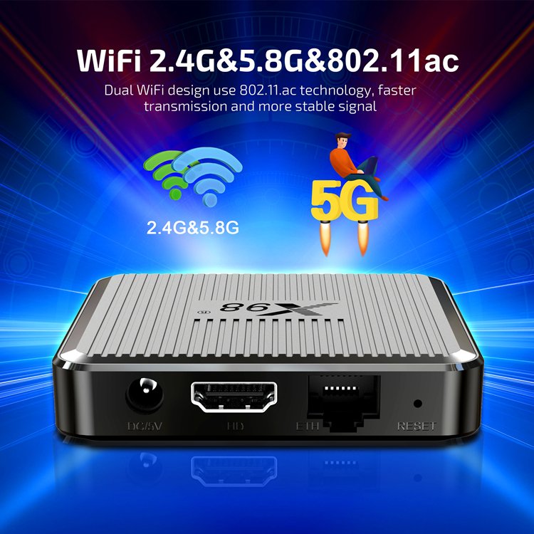 X98Q 2gb 16gb Android Tv Box 11.0 Smart TVBox amlogic s905w2 5G Wifi HDR 4K H.265 1GB 8GB x96q x98 mini Media Player Set-Top Box