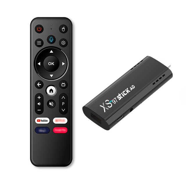 XS97 network TV set-top box dongle foreign trade Android TV box Bluetooth voice TV box