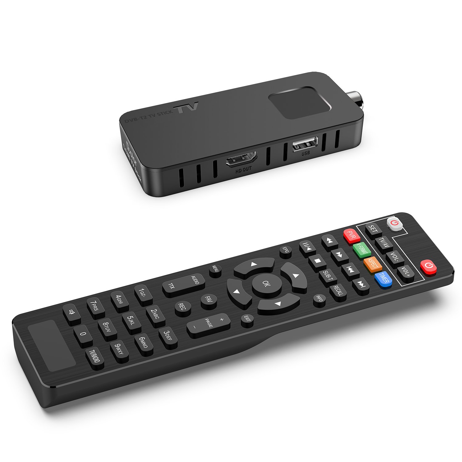 Junuo Factory H.265 DVB T2 Digital TV Set Top Box Terrestrial Receiver Hevc Decoder Mini DVB T2 Stick