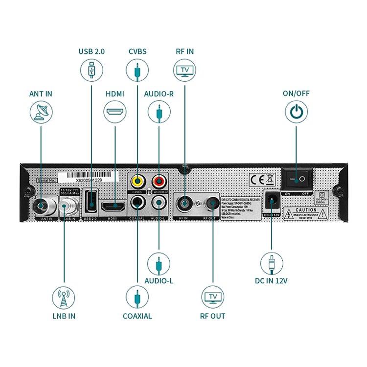 Q-BOX CONCORDE tiger decoder digital satellite tv receiver without dish free to air set top box satellite tv receiver