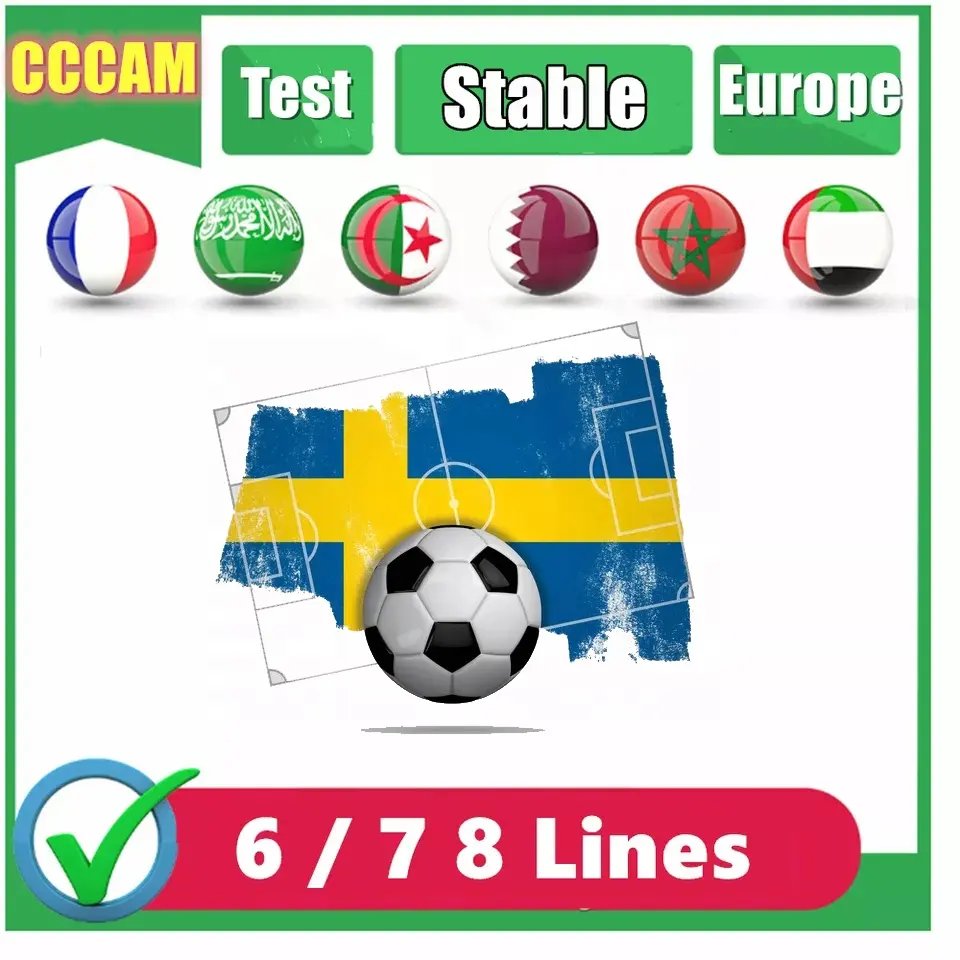 T Best Stable 8 Line Cccam Cline 1 Year Europe For Satellite TV Receiver DVB-S2 8 Clines Poland Slovakia Servers Europe CCcam