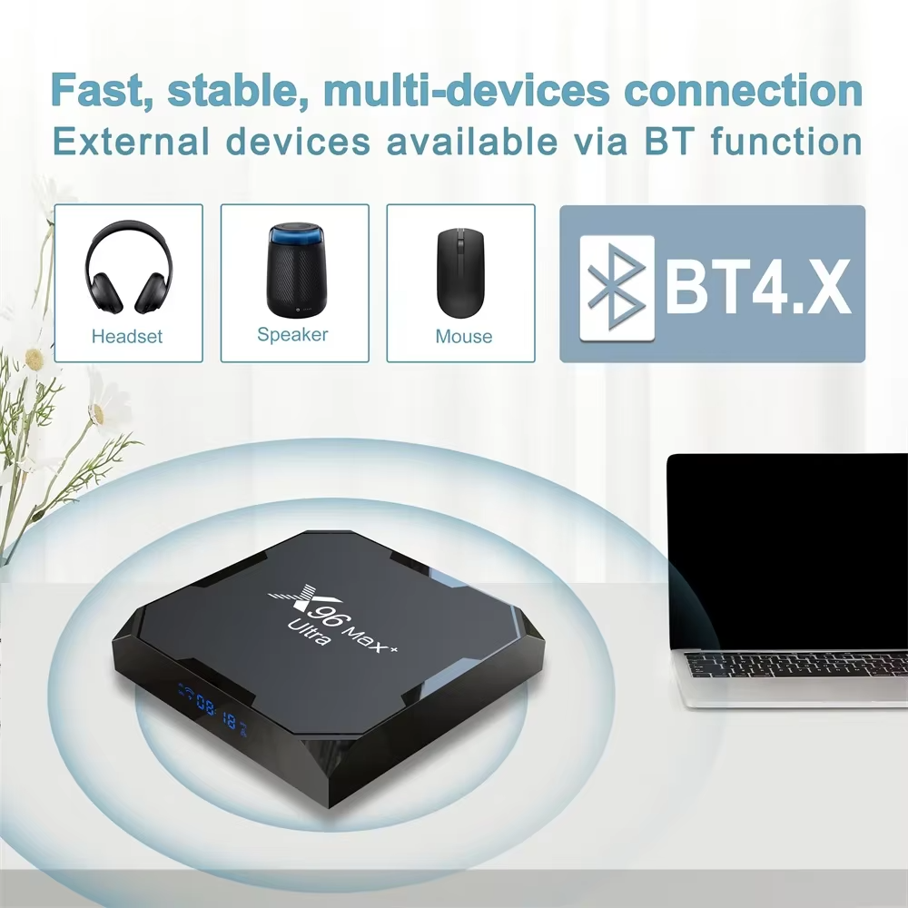 Cheapest 8k android tv box X96max + Ultra 4Gb 32Gb S905X4 2.4g 5g dual wifi Android 11 set top box X96max + Ultra