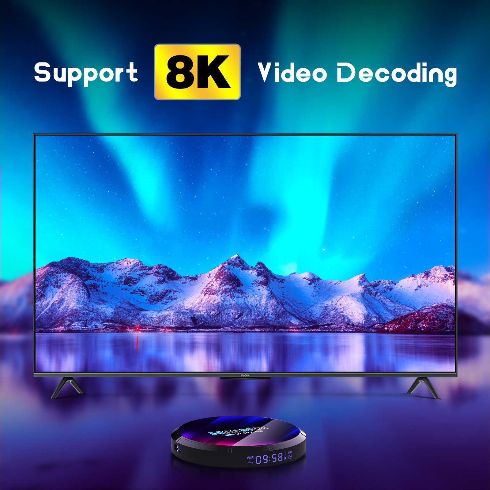 New product 8K Android 13 TV Box rockchip RK3528 2.4G 5G Dual WiFi 6 2GB 4GB RAM 16GB 32GB 64GB ROM H96MAX M2 IPTV Set Top Box