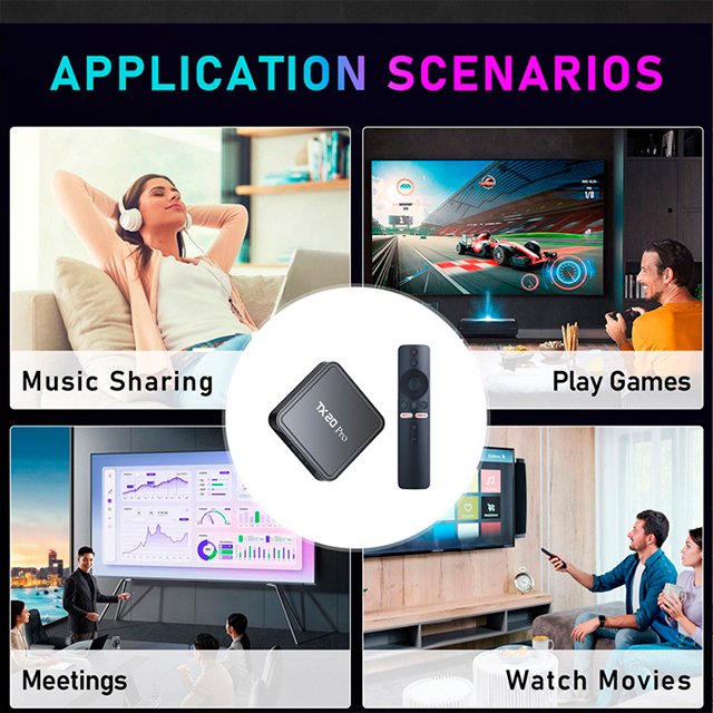 HD TV TX20 Pro set-top box H313 HD Bluetooth dual 5G WiFi Android 15ATV system TV network box tvbox