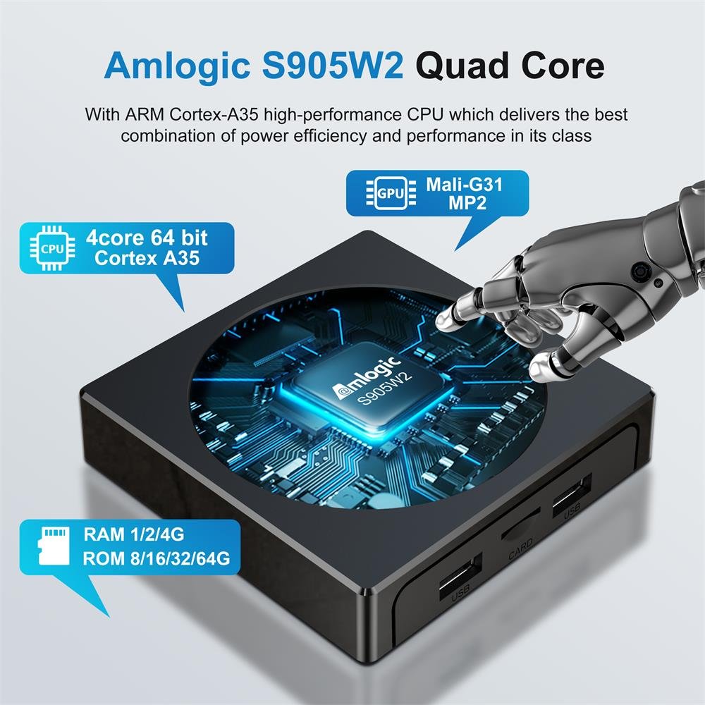 X98 Mini Android 11 4k Android Box Smart Tv 2024 Smart Tv Box X98 Mini android 11.0 S905w2 Set Top Box