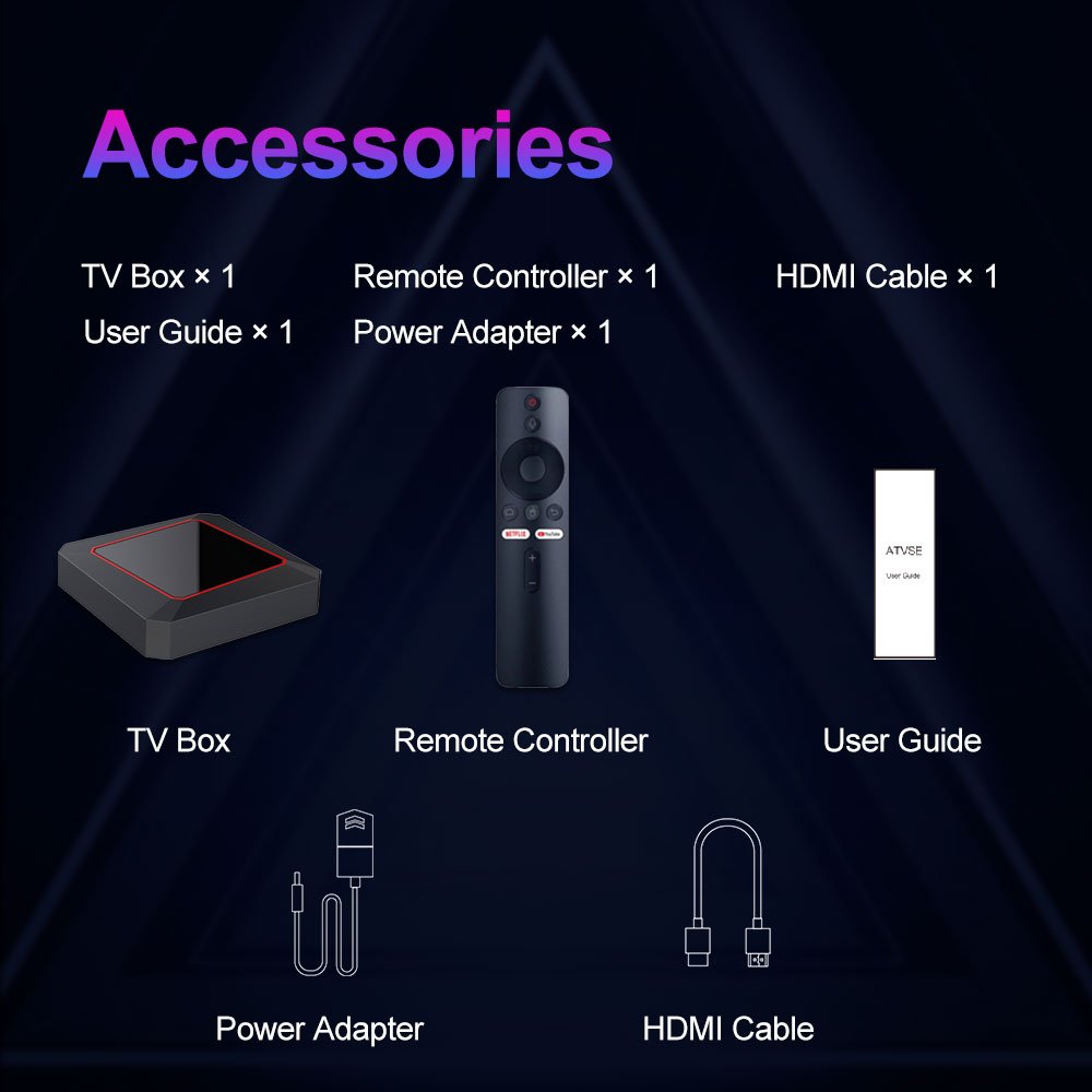 Topleo I96Q ATV smart atv box 32gb android 11 set top box ip tv with dual wifi Supports 4K video decoding tv box android