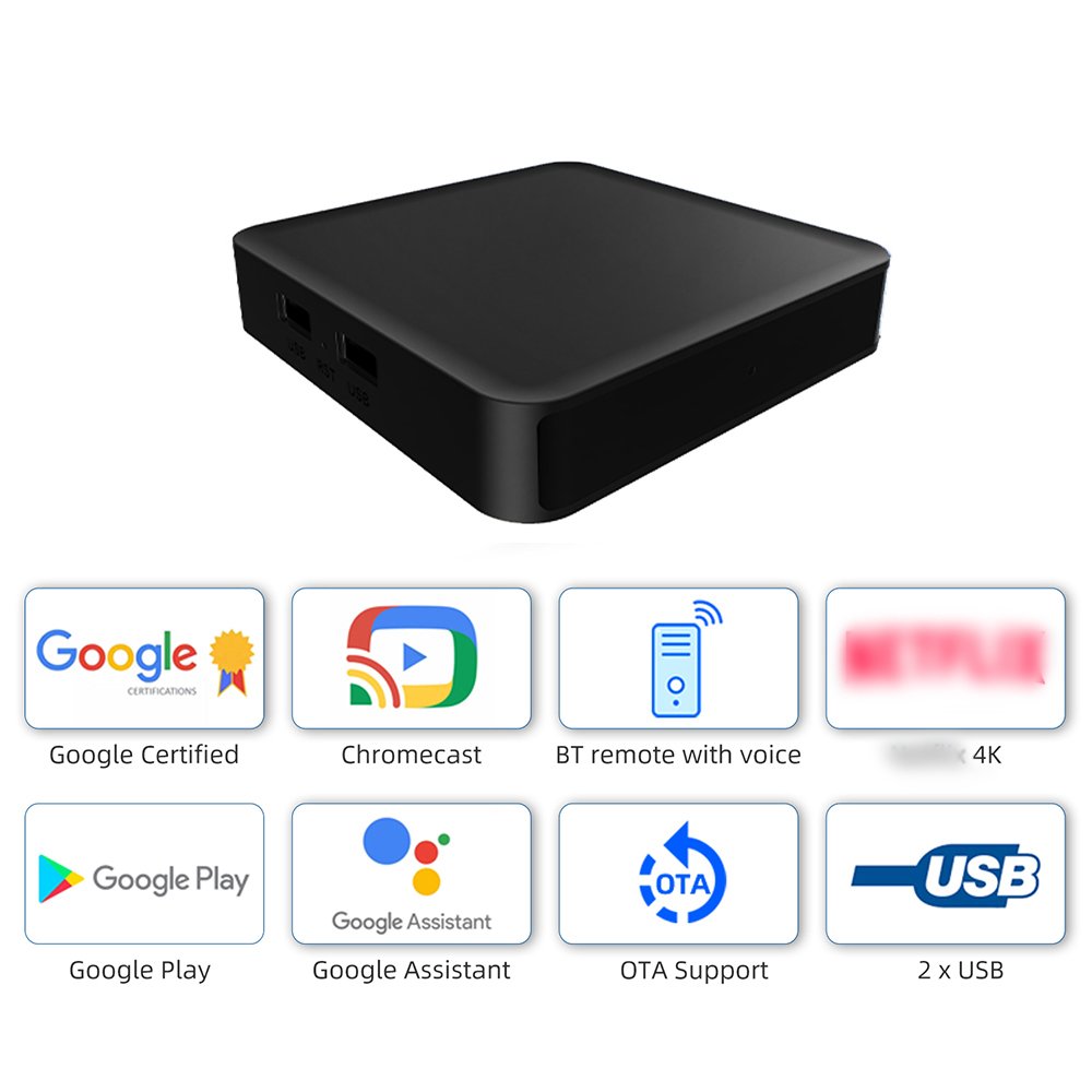 Newest Google Certified TV Streaming Box 4K Dcolor GD2 Android 12 2+32GB Google TV Android 12 smart set top box