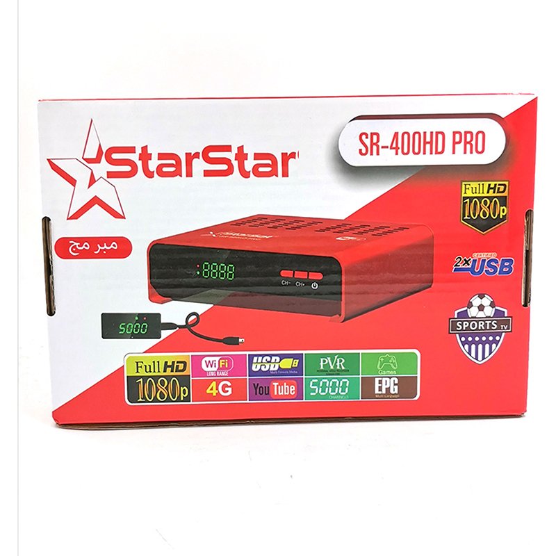 Top Selling Satellite TV Receivers set top box tv digital SR Star and sat 400 HD pro satellite receiver