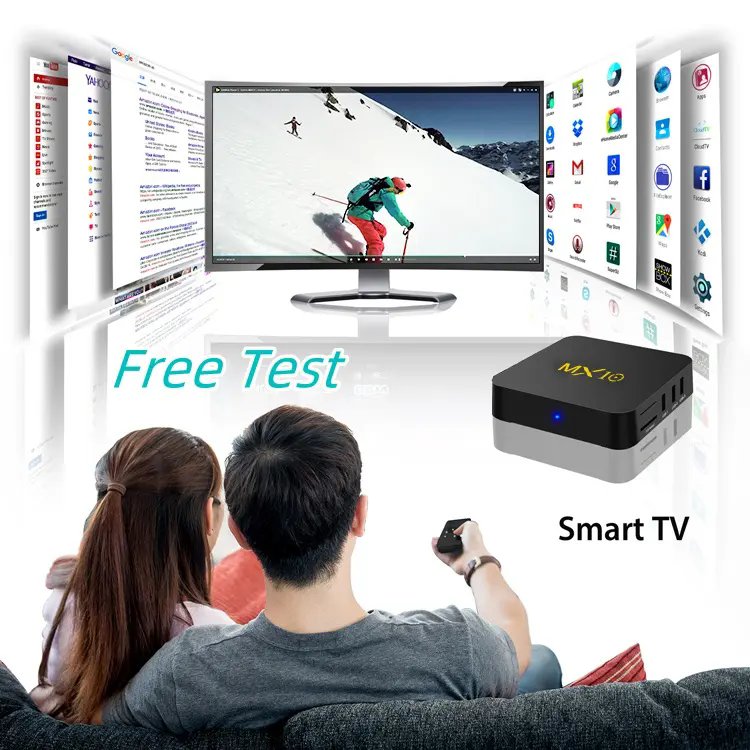 Fast Delivery Android Full H D 4 k T v Box Play List Free Trial Reseller Panel IP TV Set-top Box