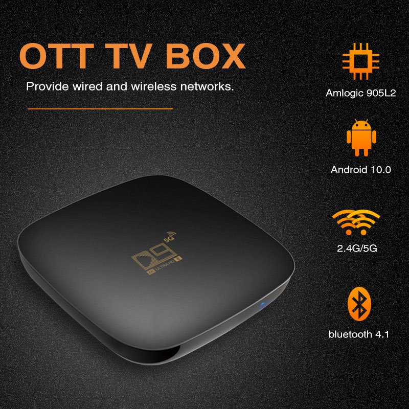 D9 8/128 android tv box 8gb ram 128gb rom Android 11.0 Smart box 5G WIFI High Speed TVBox set top box tv digital