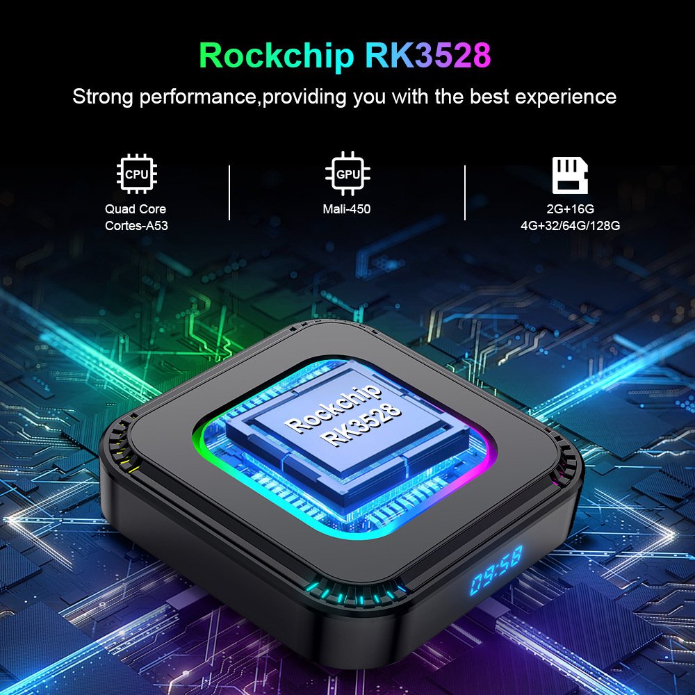 Android 13.0 Smart TV Box Rockchip RK3528 WIFI 6 Support 8K Bluetooth 5.0 Set Top Box 16G 32G 64G 128G Media Player