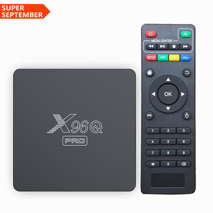 X96Q PRO Android Tv Box Smart 4k 2GB 16GB Wifi Internet Streaming Set-top Box Factory price Wholesale Ready to ship