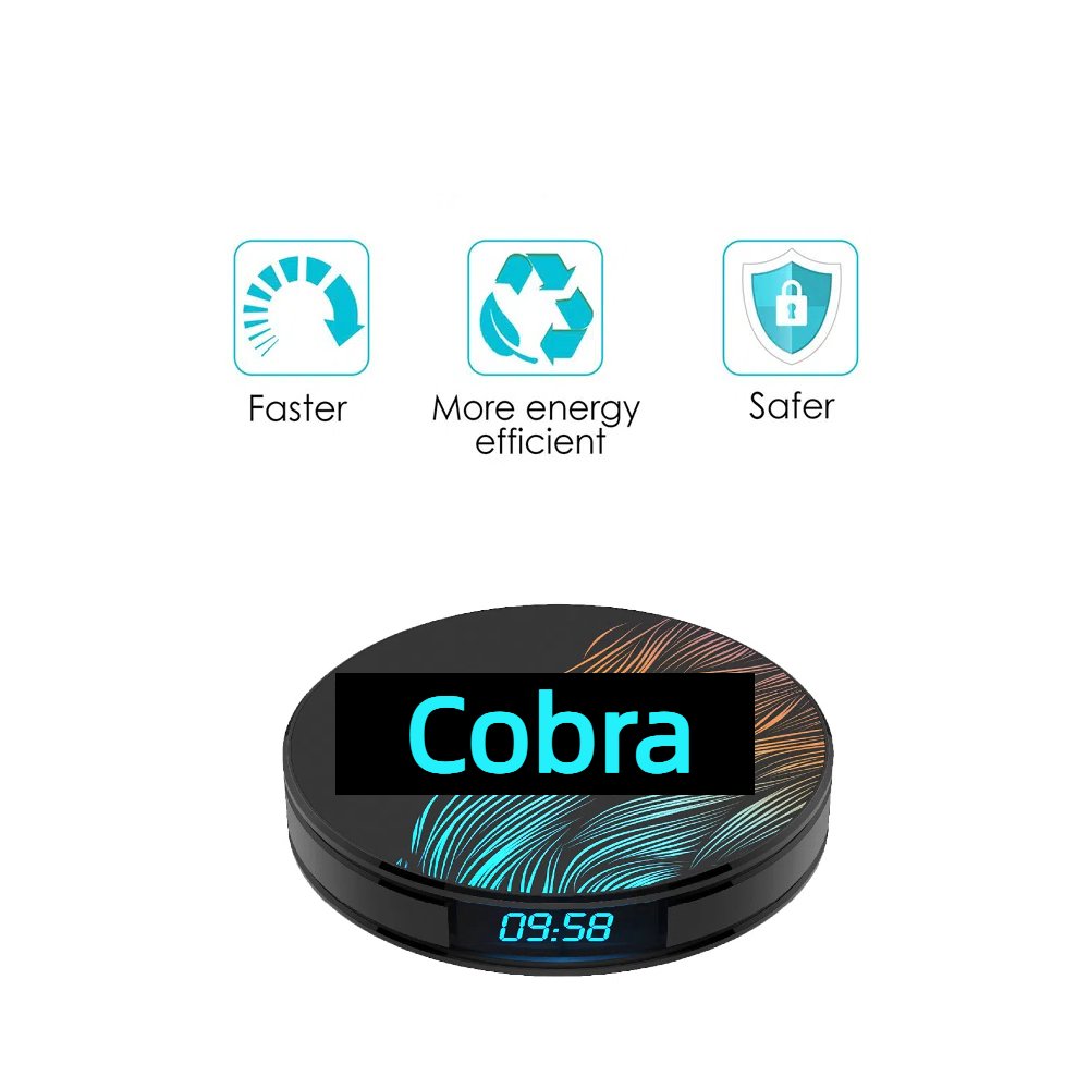 Best Cobra Android 9 TV Box Rockchip RK3328 Quad Core Smart TV VIP Reseller Price Android Box