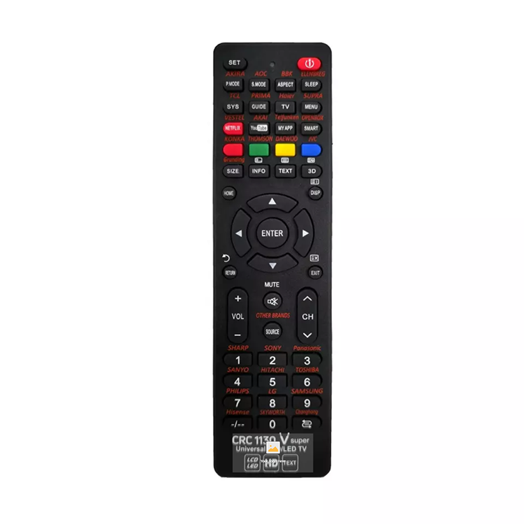 ZY42101 universal LCD/LED tv remote control all brand in one remote smart tv remote can be oem set top box remote controls