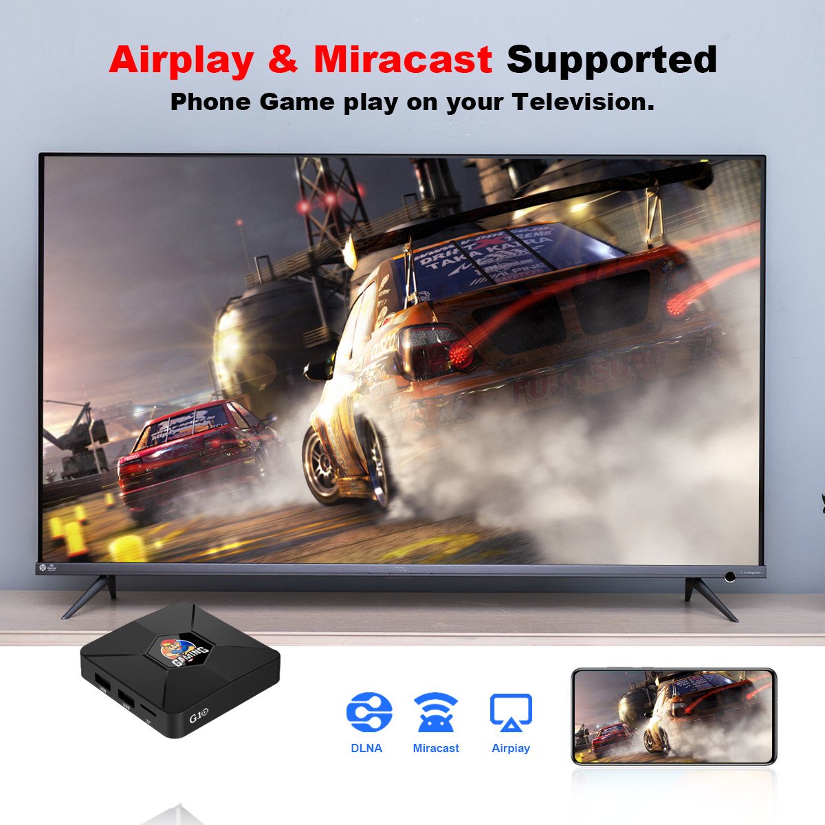 2-in-1 GAMES TV BOX Android 12.1 Retro Games PSP Arcade 30000+ Games 4K Android Set-top Box 2.4G/5GHZ WIFI wireless gamepad