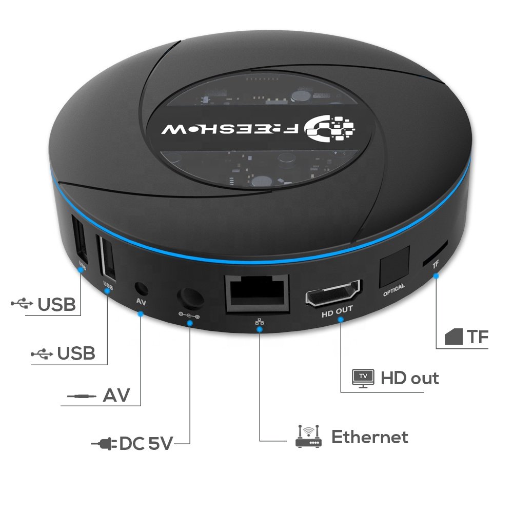 2024 Gift Free Show TV Set-top Box Android 4K BT 2.4G/5G Wifi Multi Language Internet TV Box CE Certificate stream Media Player