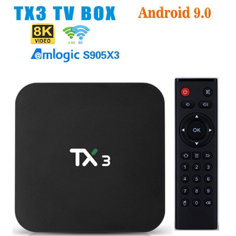 TX3 S905X3 set-top box supports dual WiFi TV box Android 9TV box wholesale Decodificador