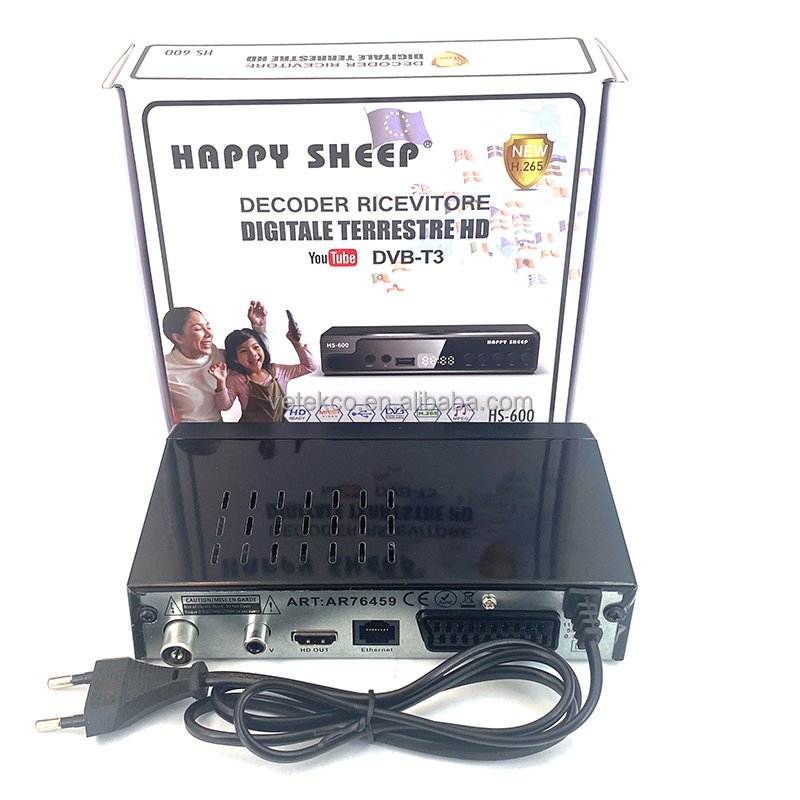HD DVB T2 Decoder HEVC Digital TV Receiver DVB T2 H.265 HEVC FTA Set Top Box