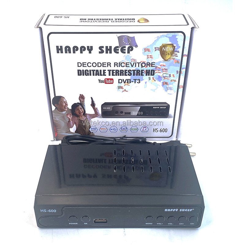 HD DVB T2 Decoder HEVC Digital TV Receiver DVB T2 H.265 HEVC FTA Set Top Box