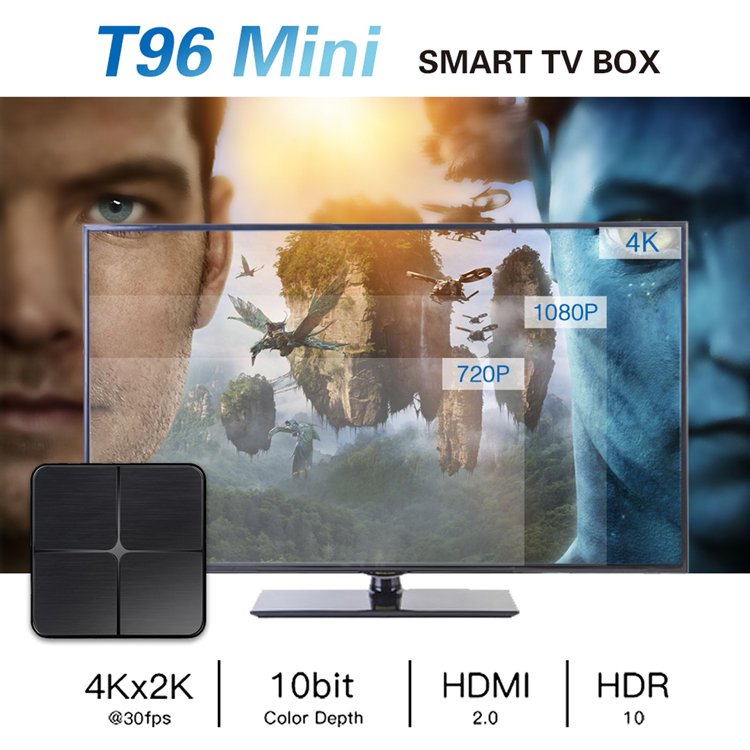 RK3229 Rockchip Octa Core Newest Smart Firmware Update T96mini HD Suppliers Free Dish AndroidTV Box