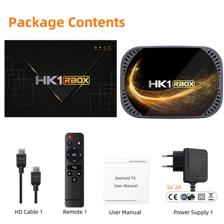 HK1 RBOX X4S Tv Box Android 11 8k Media Player Wifi Tv Box Set-Top Box