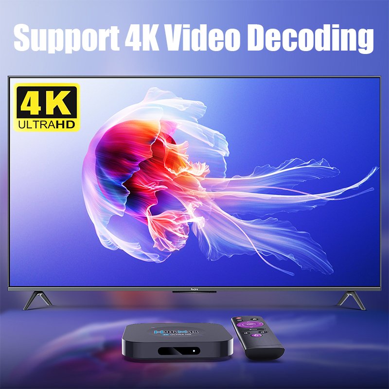 Wholesale Set Top Box Rockchip Quad Core RK3318 Android 11 Dongle Smart Streaming Device 4K IPTV TV BOX Android TV Box