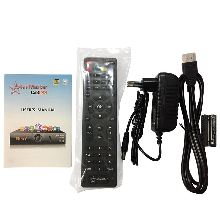 STAR MASTER TG-1000 New Selling S2X 4K set top box digital satellite TV receiver with server