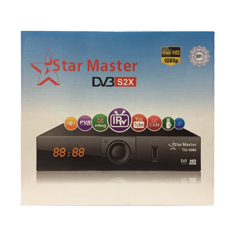 STAR MASTER TG-1000 New Selling S2X 4K set top box digital satellite TV receiver with server