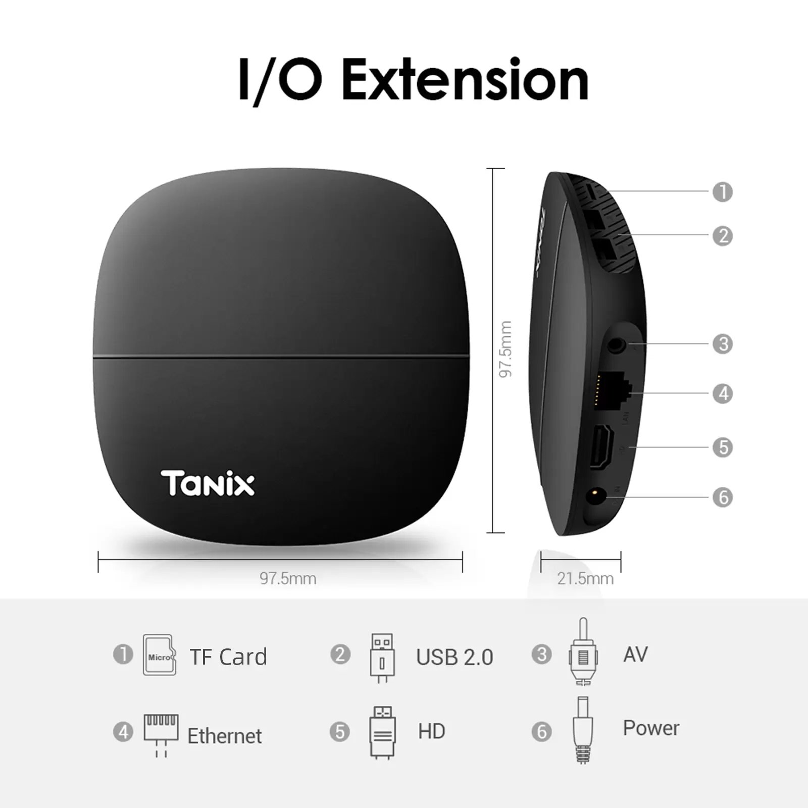 Tanix A3 Android 10 Tv Box Allwinner H313 1GB 8GB 2GB 16GB Hd Video H.265 VP9 Media Player 2.4G Wifi Set Top Box Smart Tv Box