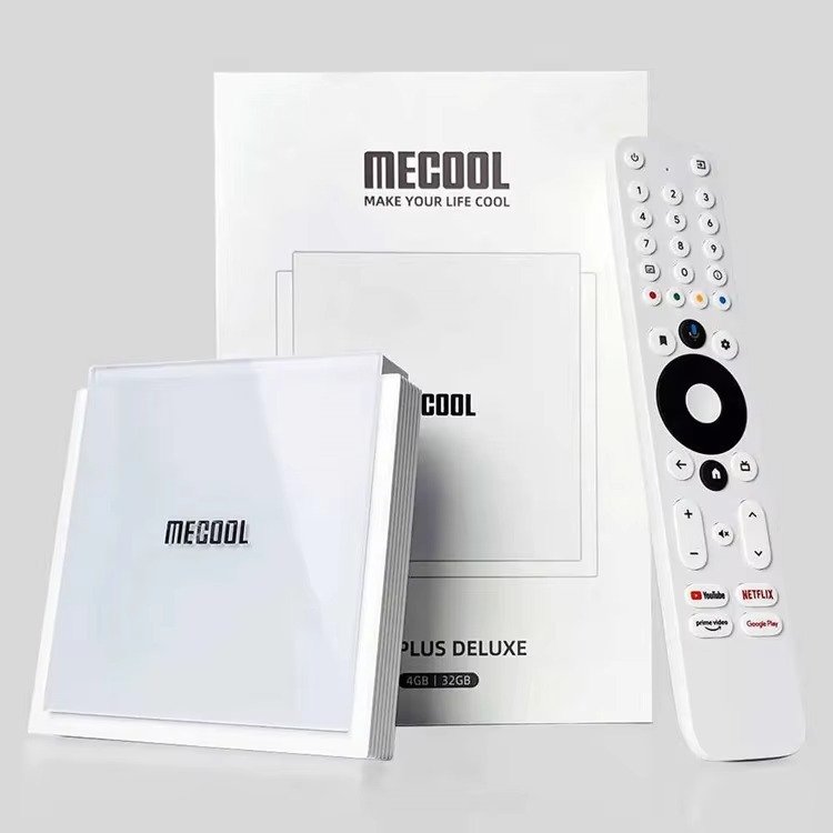 CLYTTE Mecool KM2 Plus Deluxe Smart TV BOX 4GB 32GB S905X4 Android 11 ATV Google Certified Netfli-x 4K WiFi 6 Set-Top Box