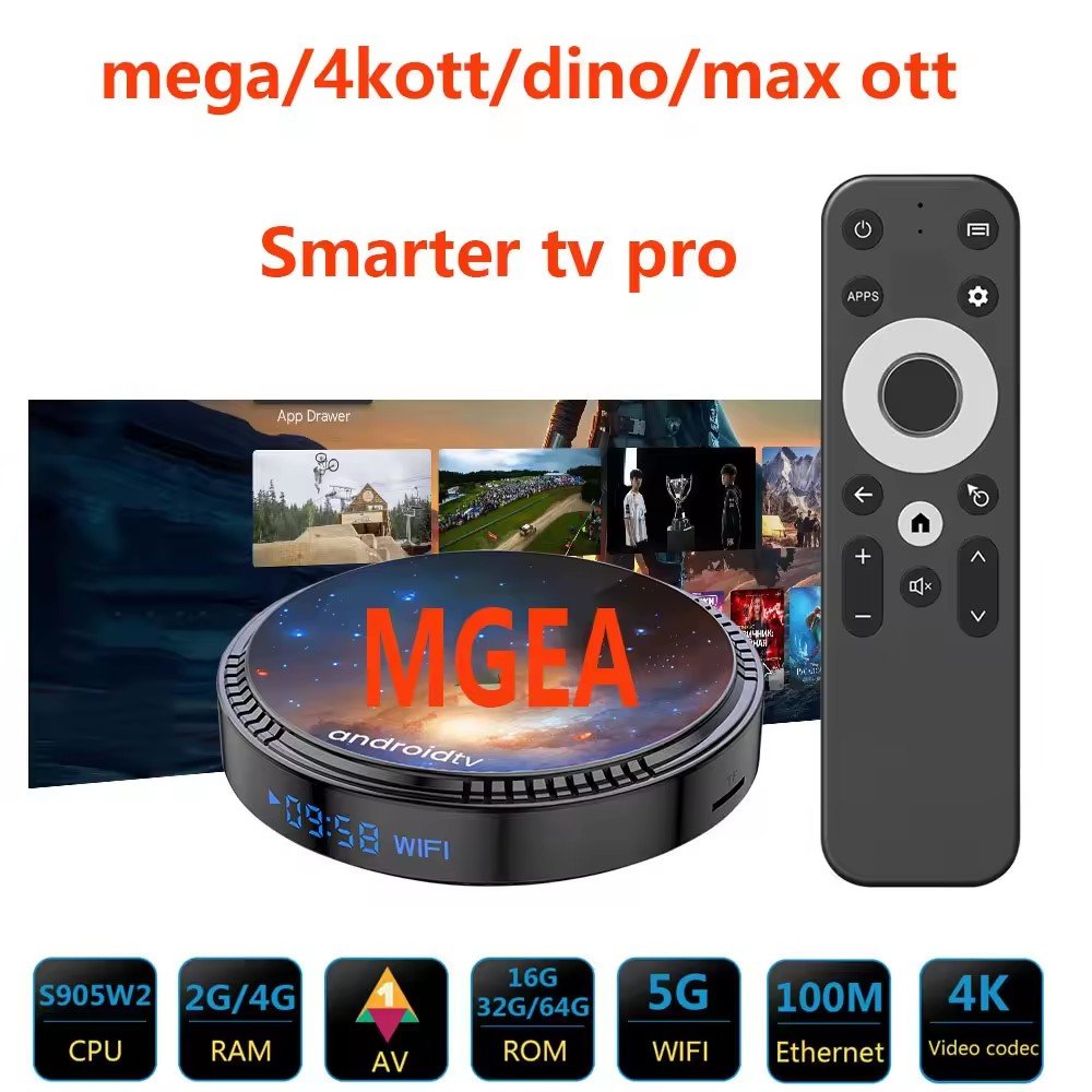 IPTV Box Mega ott 2024 Super Strong 4k IPTV Box Smart TV Datoo Set-top Box Android 12