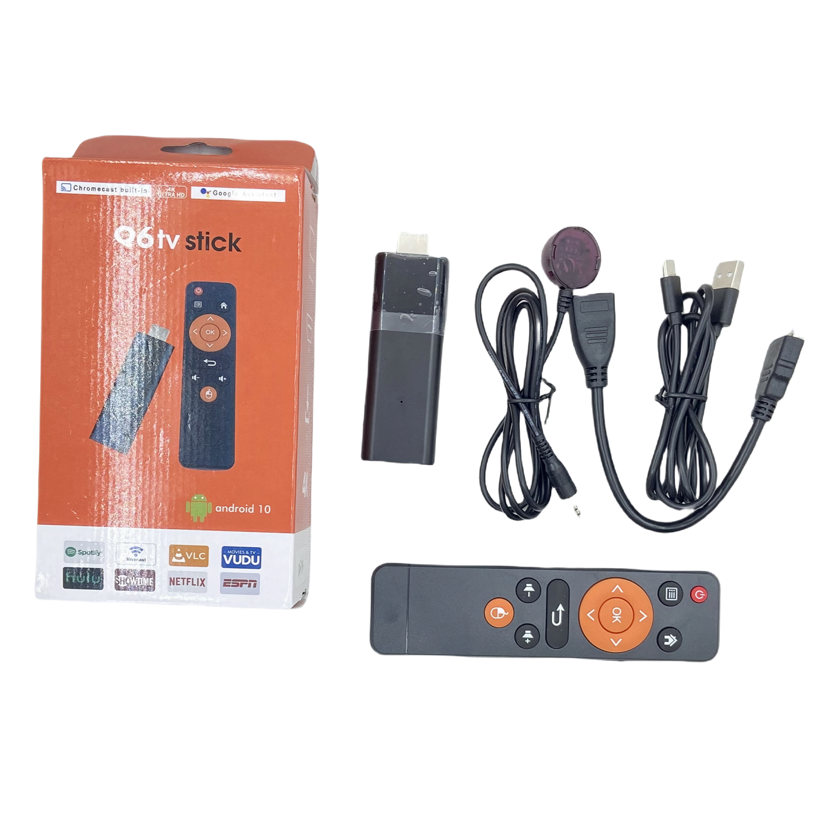 Factory sales Q6 smart TV box iptv app download 4K Android 10 Quad cortex-A53 ott Tv Box set top box wifi receiver