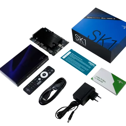 UGOOS SK1 S928X-K Amlogic DDR4 5G WiFi6 1000M 8K BT5.2 set top box Quad core AI Smaart 2T2R AV1 DTS tv box Media play