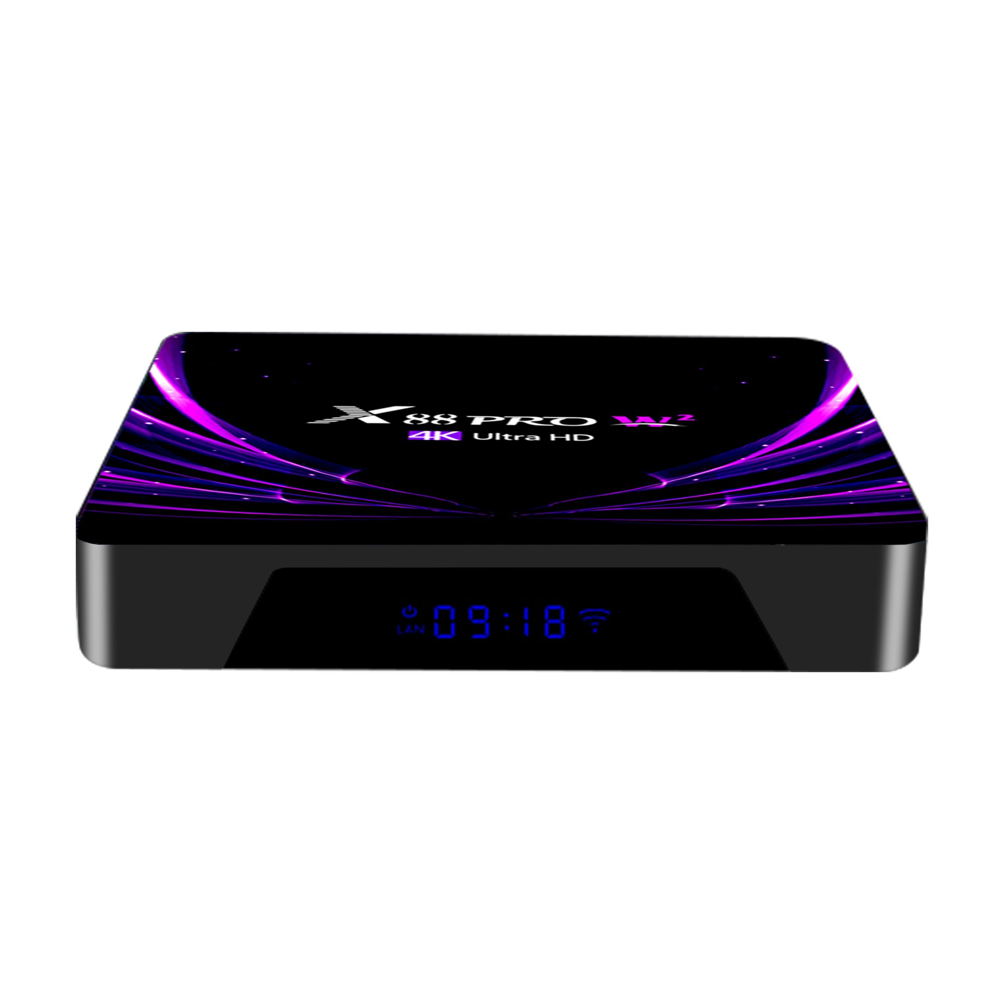 Popular Chipset Amlogic S905W2 Quad-Core Set Top Box With Android 11.0 OS BT5.0 Customization 4K HD Video Displayer X88 Pro W2