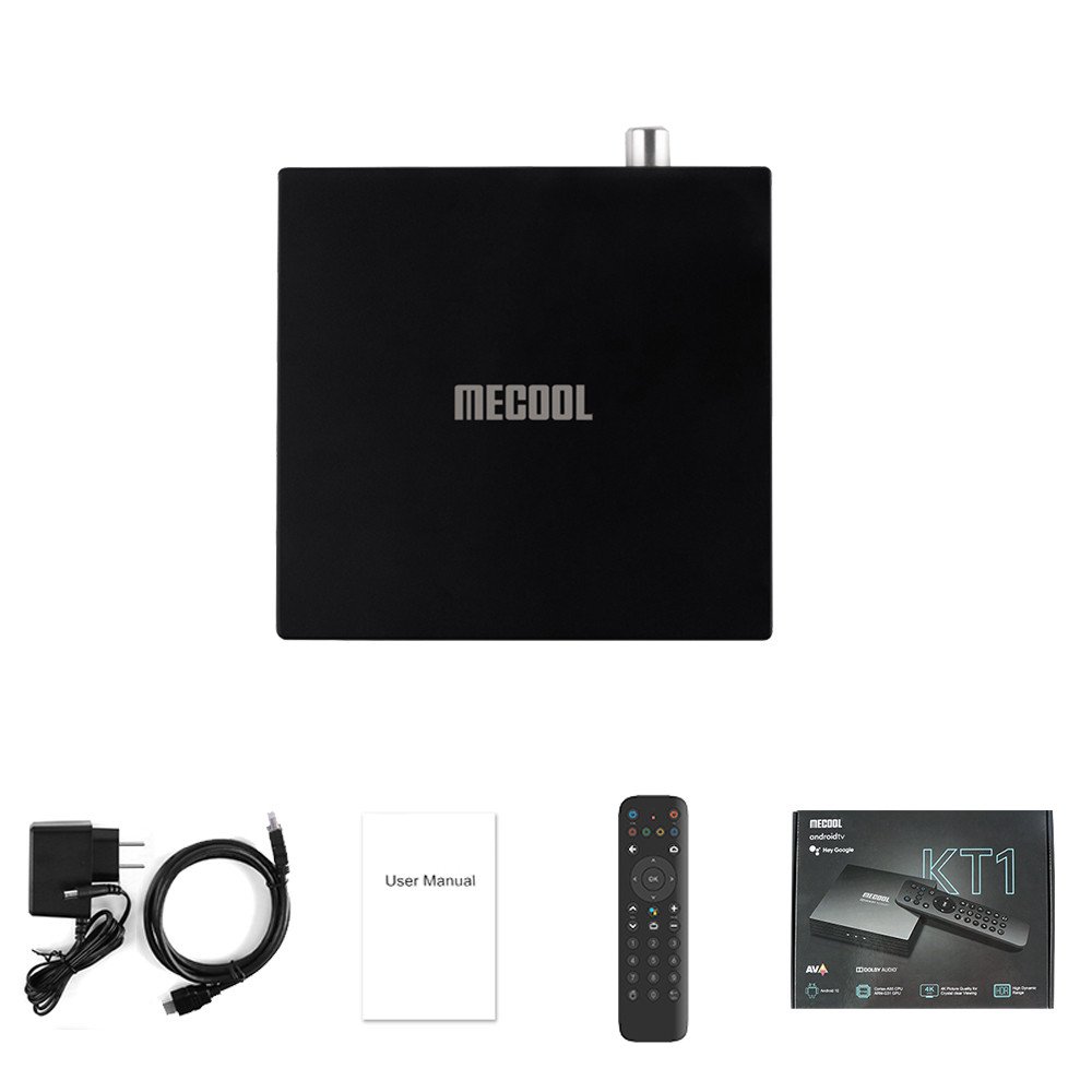 Mecool KT1 DVB S2 T2 Bluetooth TV Box Android 10 Amlogic S905X4-B 4K 2T2R Dual WIFI BT Media Player Set-Top Box