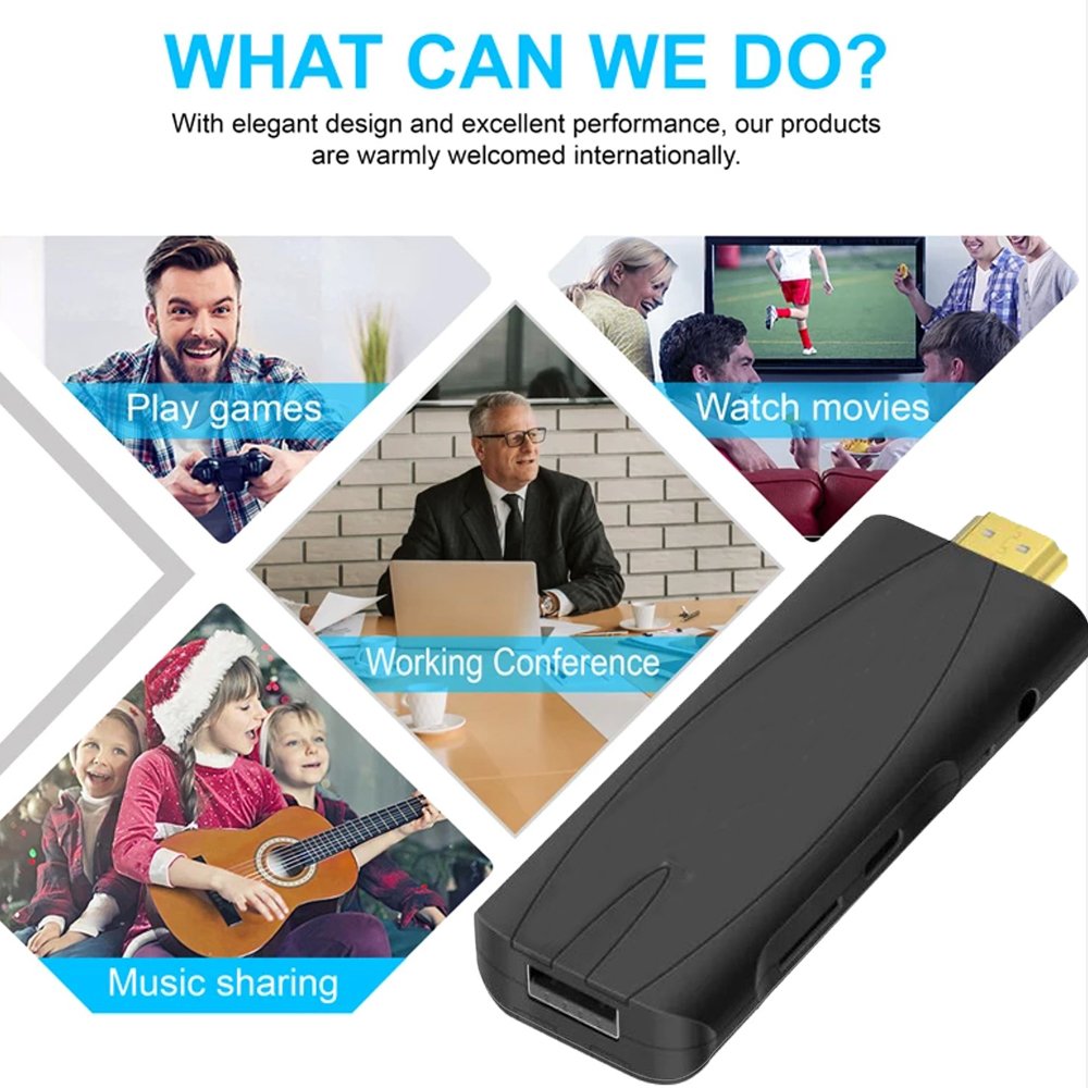 New Android 13 Tv Stick S905Y4 Chip Dual Wifi6 BT5.0 2GB 16GB Internal Memory Fire Tv Stick 4k smart set-top box