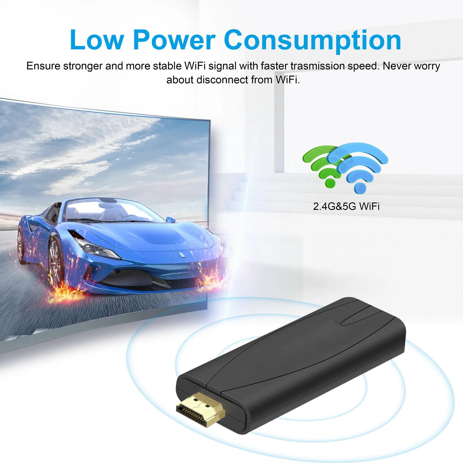 New Android 13 Tv Stick S905Y4 Chip Dual Wifi6 BT5.0 2GB 16GB Internal Memory Fire Tv Stick 4k smart set-top box