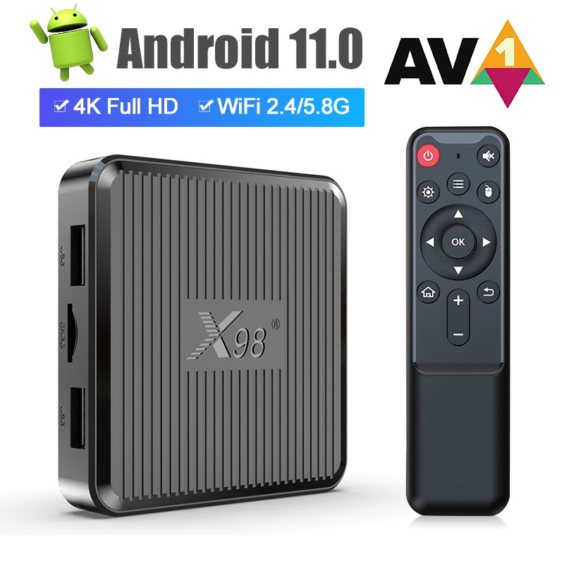Hot Selling Smart Set-Top Box 4K Hd Amlogic S905W2 Android 11 Box Tv Movie Video Online Play With BT
