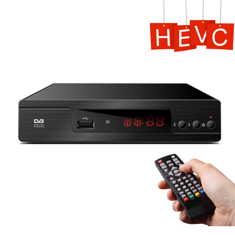 2024 Poland, Italy, France,Spain dongle Digital HEVC H.264/265 Decoder DVB-T2 sintonizador de TV Decodificador TDT Full HD