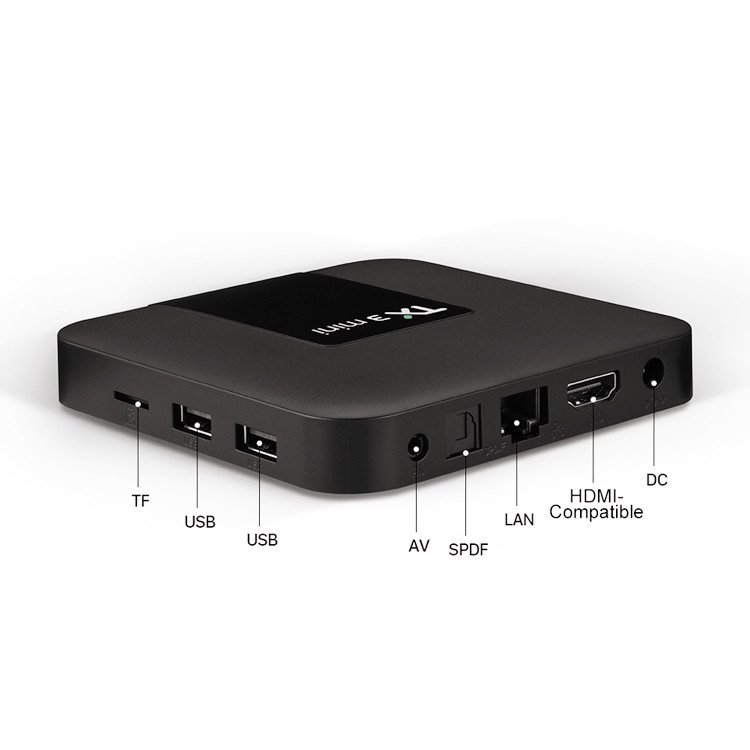 New Leadcool 4K Smart TV Box TX3 MINI Android 7.1 Set Top Box Amlogic S905W 2.4G WiFi 2G 16G Memory