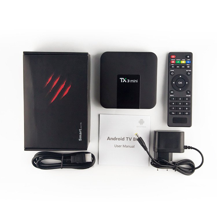 New Leadcool 4K Smart TV Box TX3 MINI Android 7.1 Set Top Box Amlogic S905W 2.4G WiFi 2G 16G Memory