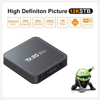 Custom 16GB ram 256GB rom Tv box Android 13 Media Player TX20 pro Smart TVBox Quad Core 5G WIFI 4K Set-Top Box android tv box