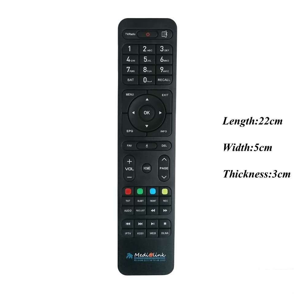 New Replacement Remote Control fit for Medialink ML8400 Set Top Box