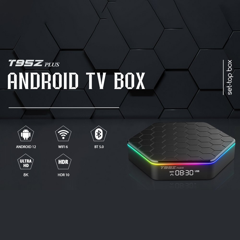 Topleo t95z plus android 12 tv box 64gb Rom Dual Band Wifi BT 5.0 box tv set top box