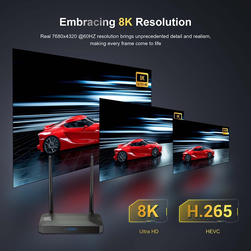 BOXPUT A007 Amlogic S905X3 Smart TV Box 4K 4GB 32GB Android 9 LTE Cat 4 Sim Card LAN 1000M BT Dual Wifi Media Player Set Top Box