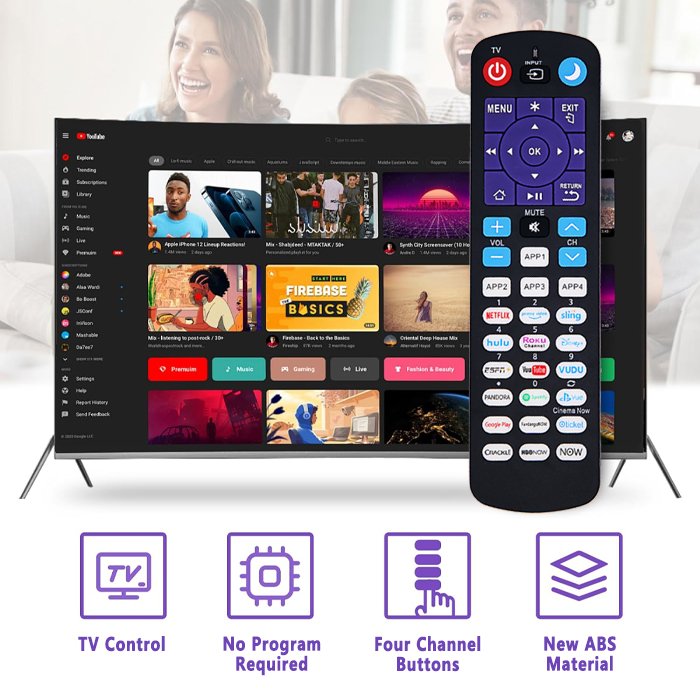 Replacement Remote for All Roku TVs and Roku Players