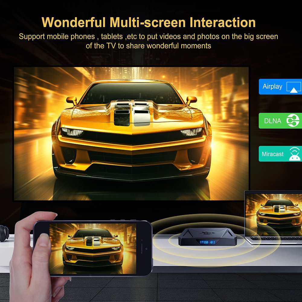 Ready to Ship Android Tv Box Smart 8k 2GB 16GB Wifi Internet Streaming Set-top Box X96Q PRO+