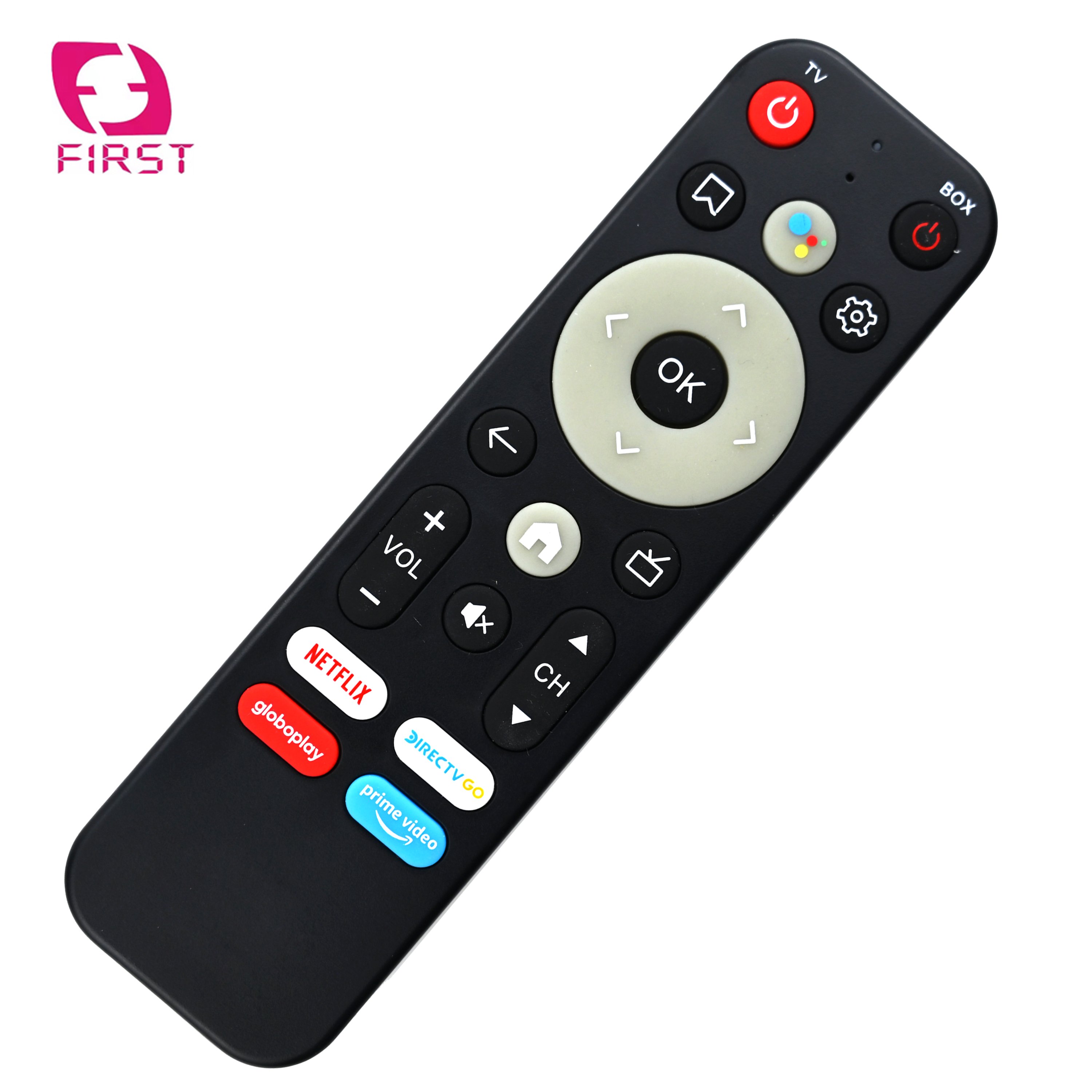 Factory 22-Keys Voice Remote Control for Android TV Box Smart Home Use Netflix GloboPlay Prime Video 4 Hot Keys Cheap Option