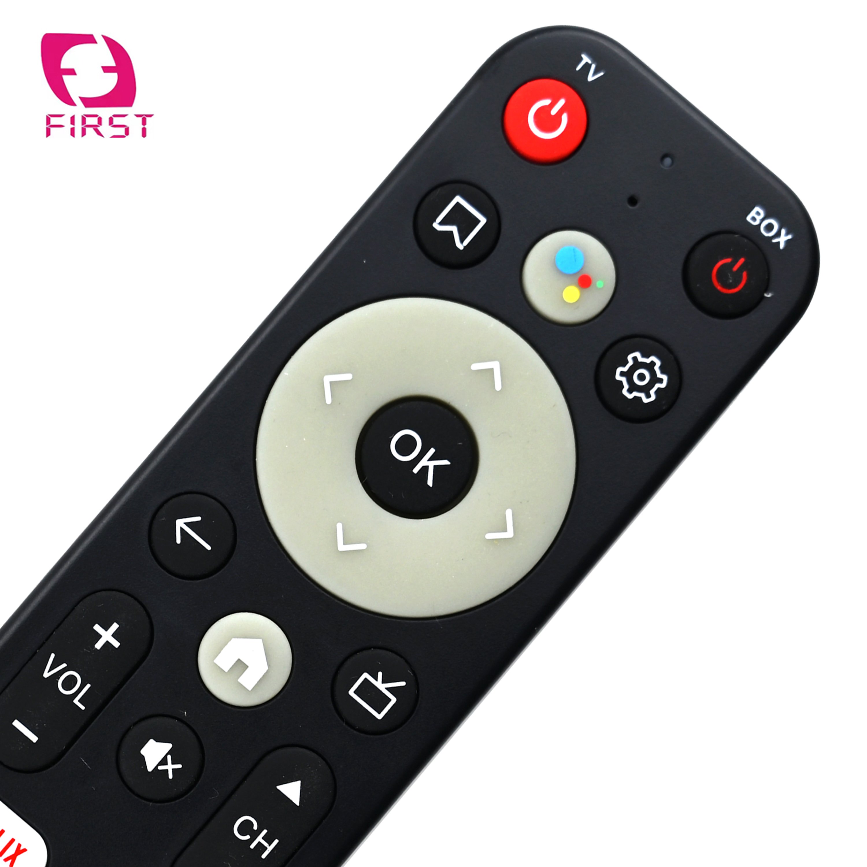 Factory 22-Keys Voice Remote Control for Android TV Box Smart Home Use Netflix GloboPlay Prime Video 4 Hot Keys Cheap Option