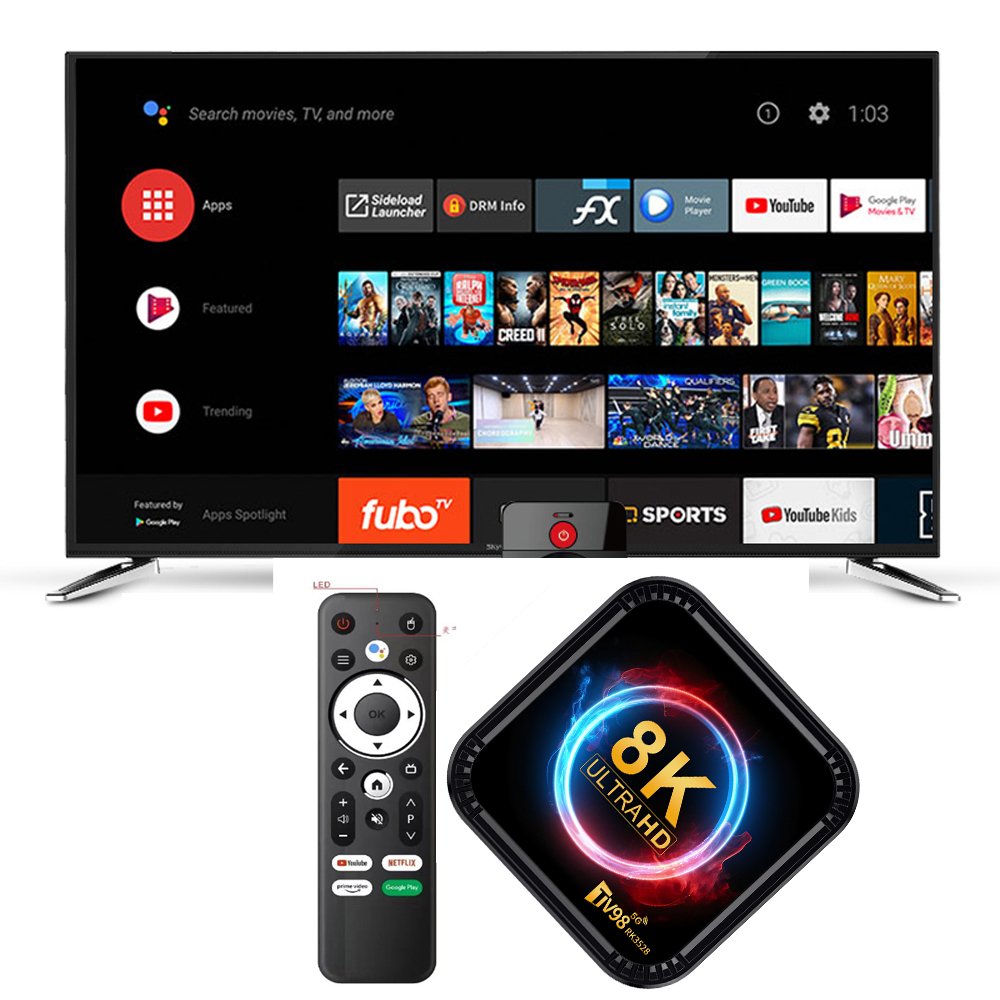 New arrival cheapest Transpeed Rockchip RK3528 Android 13 TV BOX Dual Wifi 32G64G Quad Cortex A53 Support 8K TV98 Set top box